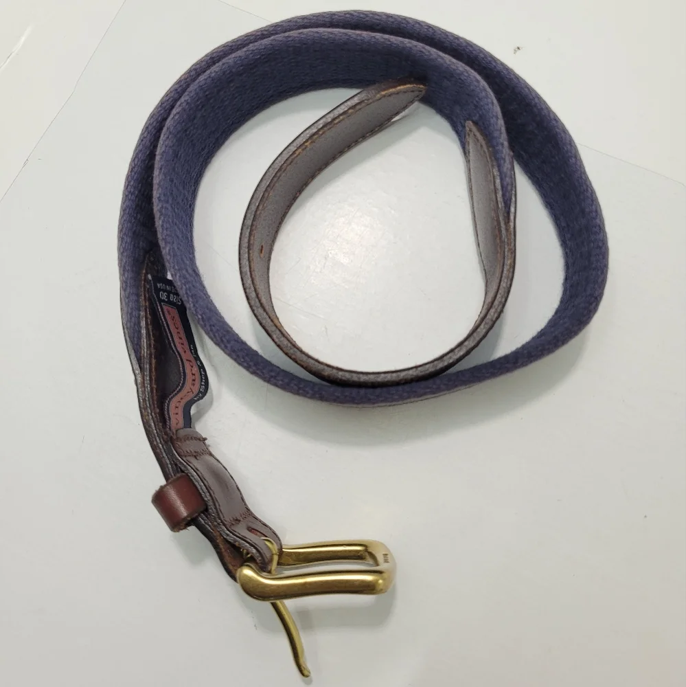 VINEYARD VINES GREEN RIBBON ANCHOR WAVES BELT BOYS SIZE 30